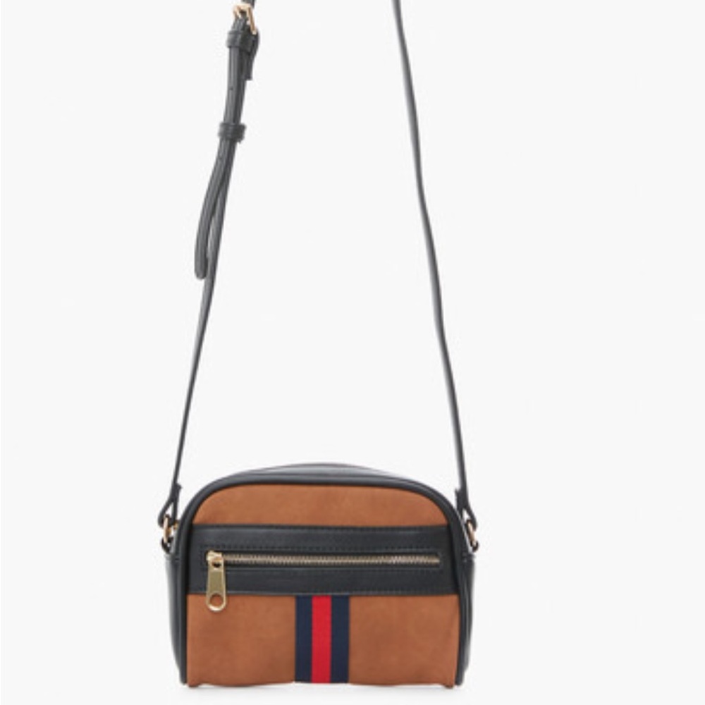 Moda Luxe Striped Zipper Purse